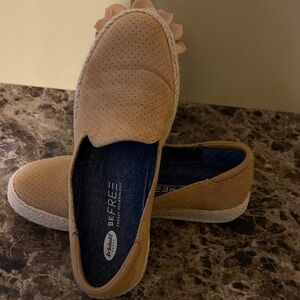 Dr. Scholl's BeFREE Perforated Slip-On Espadrilles in Light Tan